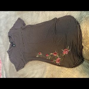 Floral and striped dress